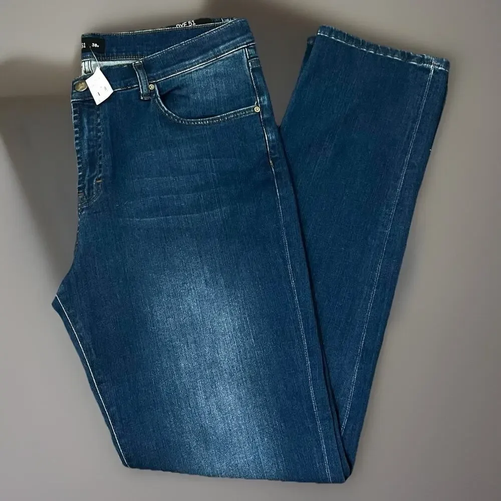 RYE 51 R51 Men’s Four Way Stretch Denim Jeans 38W Straight Fit Performance NWT - Picture 7 of 9